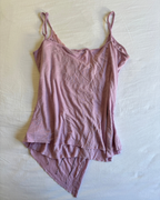 Vintage 2000s' Asymmetric Pink Sequin Cami