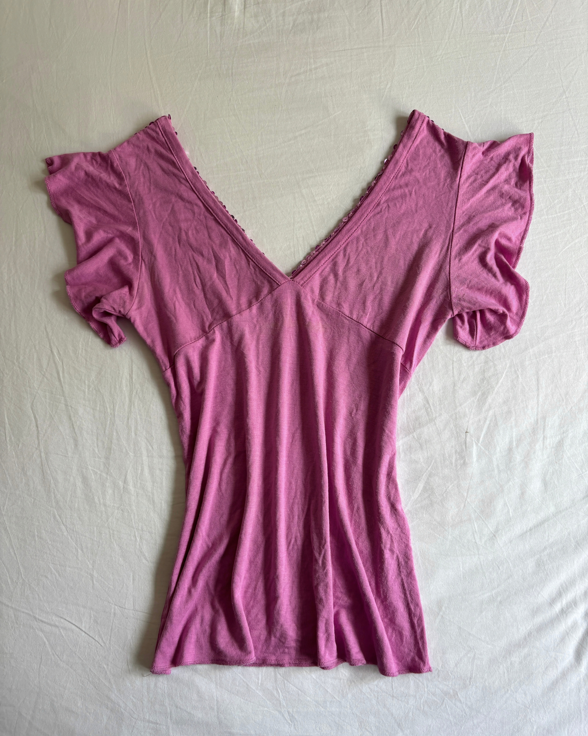 Vintage 2000's Sparkle V Neck Top