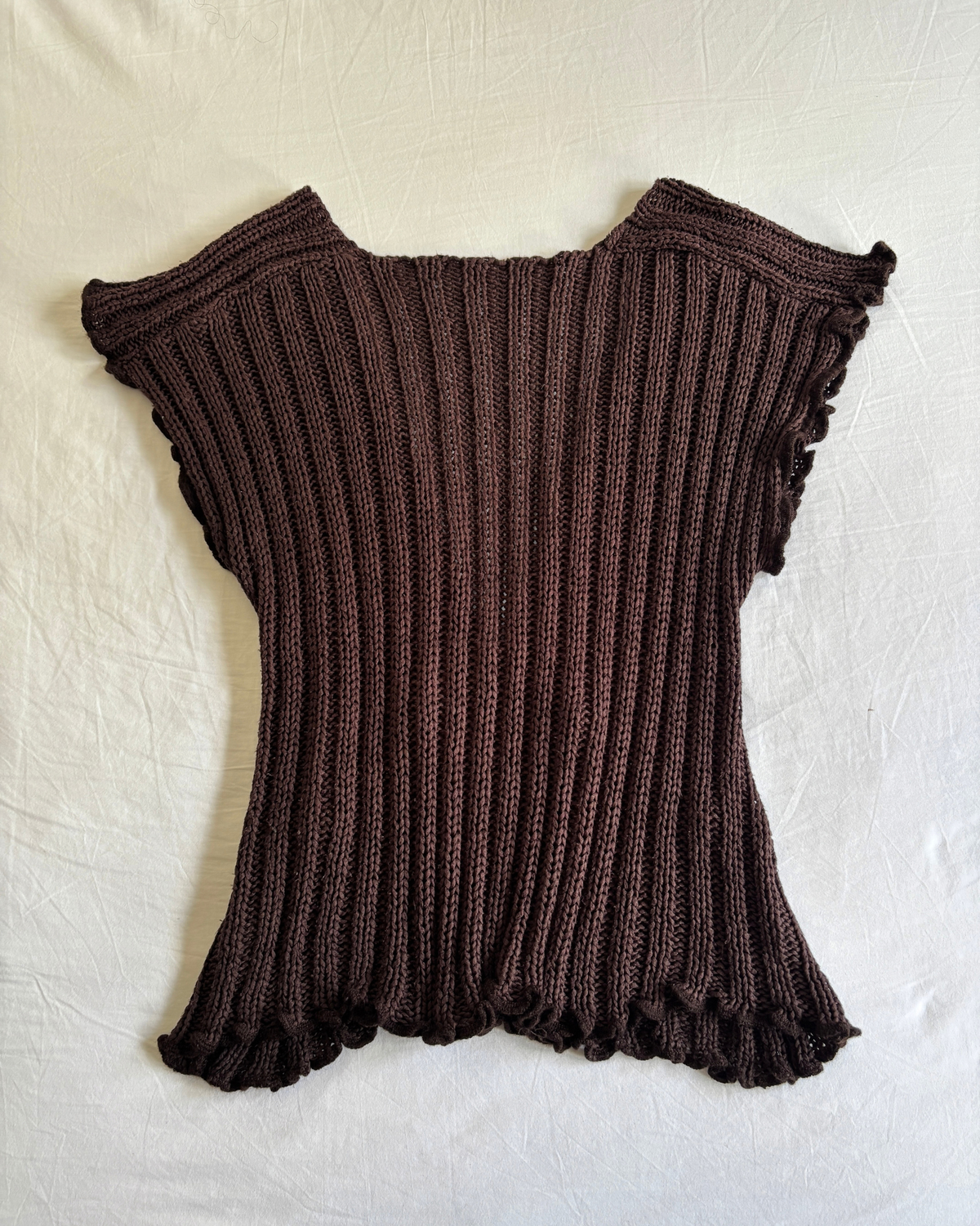 French Vintage 00's Knit Tuscan Top
