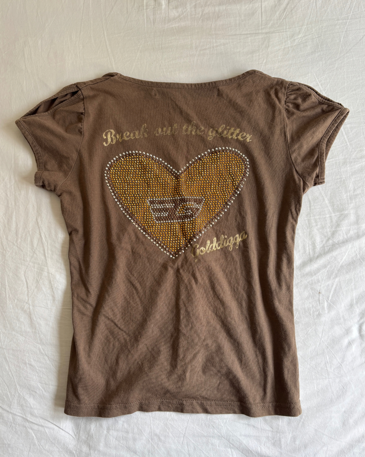 Vintage 00's Golddigga Rhinestone Tee