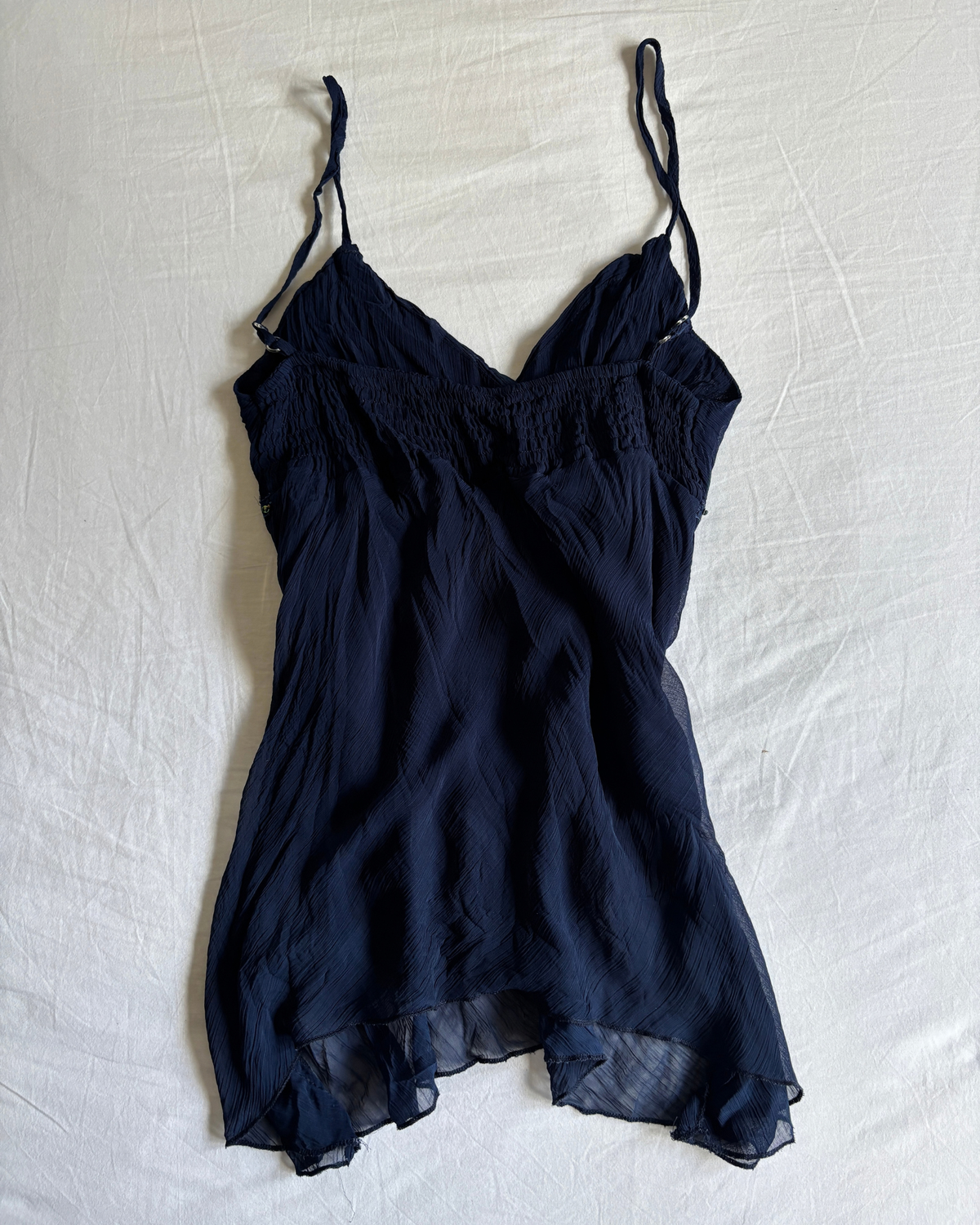 Vintage 00's Navy Bead Detail Cami
