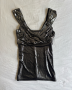 French Vintage 00's Metallic Cami