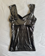 French Vintage 00's Metallic Cami