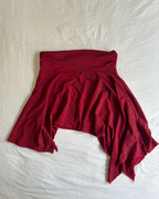 Vintage Deep Red Asymmetric Set