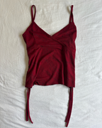 Vintage Deep Red Asymmetric Set