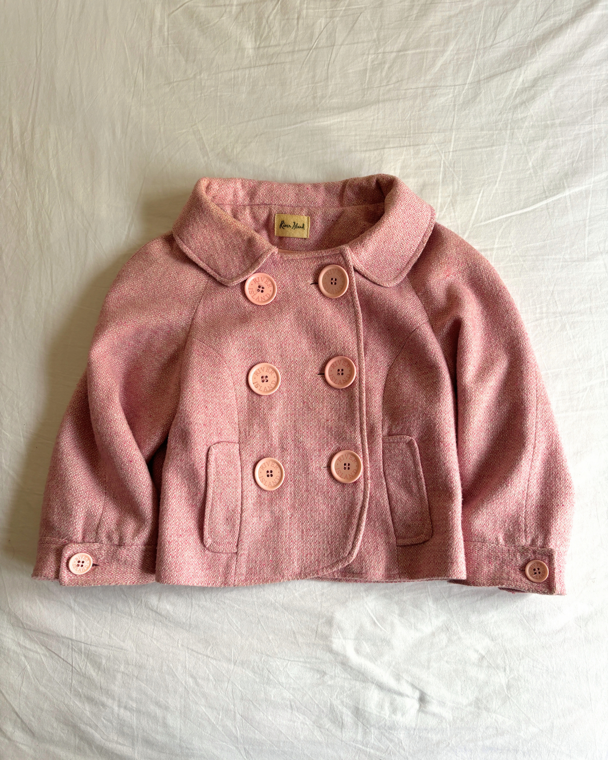 Vintage 2000's Baby Pink Peacoat
