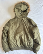 2000's Khaki Hooded Bomber Jacket