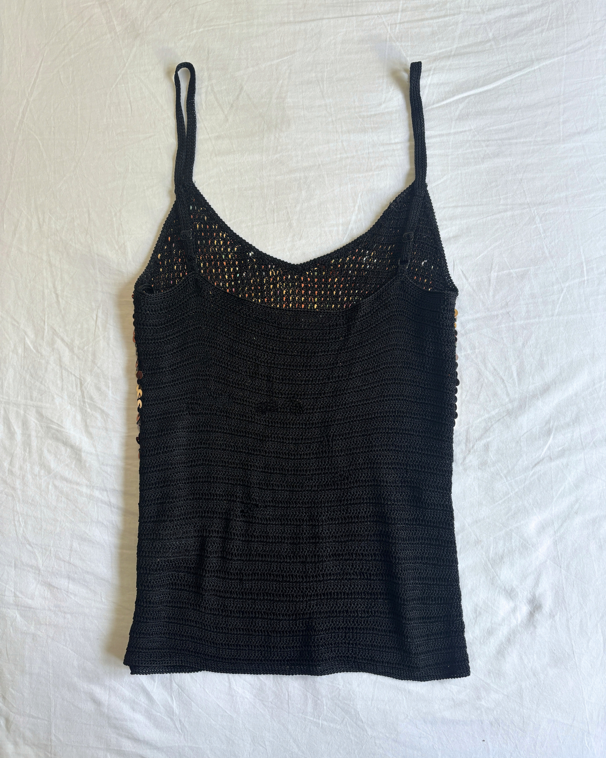 Vintage 00's Gold Sequin Cami Top