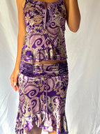Vintage 00's Paisley Velvet Set