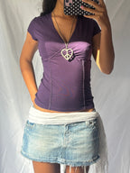Vintage 00's Purple Basic Tee