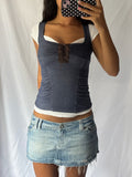 Vintage Milkmaid Double Layer Tee