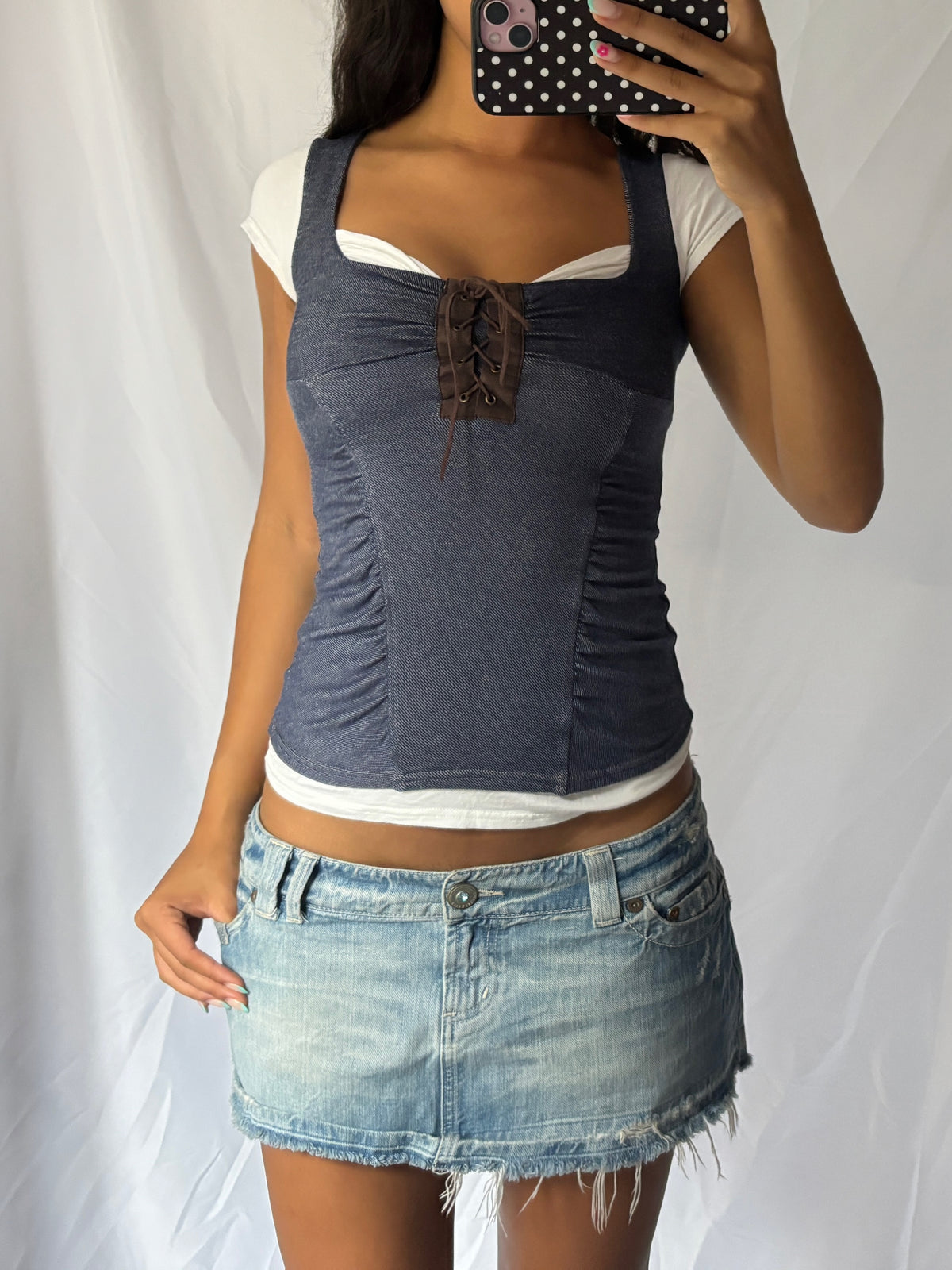 Vintage Milkmaid Double Layer Tee