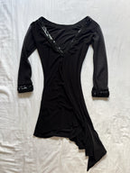 2000's Sequin Asymmetric Mini Dress