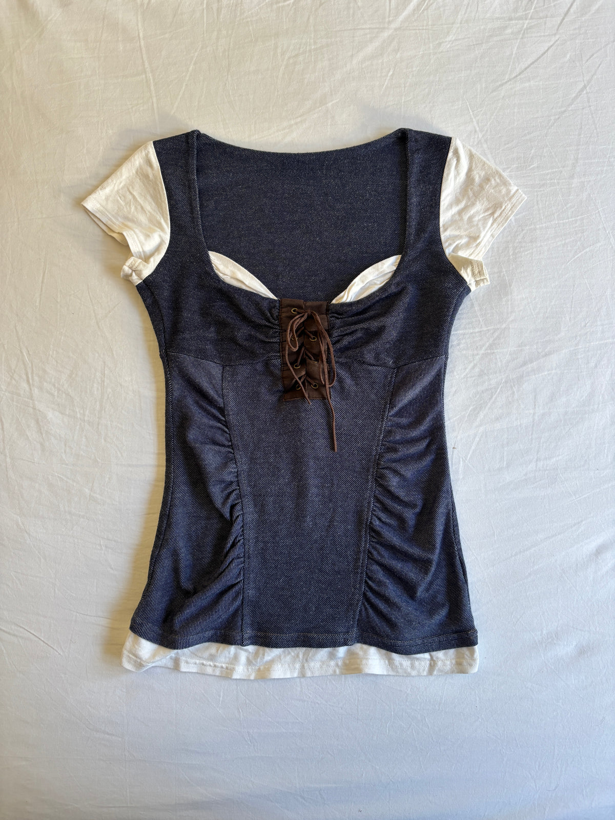 Vintage Milkmaid Double Layer Tee