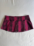 00's Rare Darkside Pink Snakeskin Mini Skirt