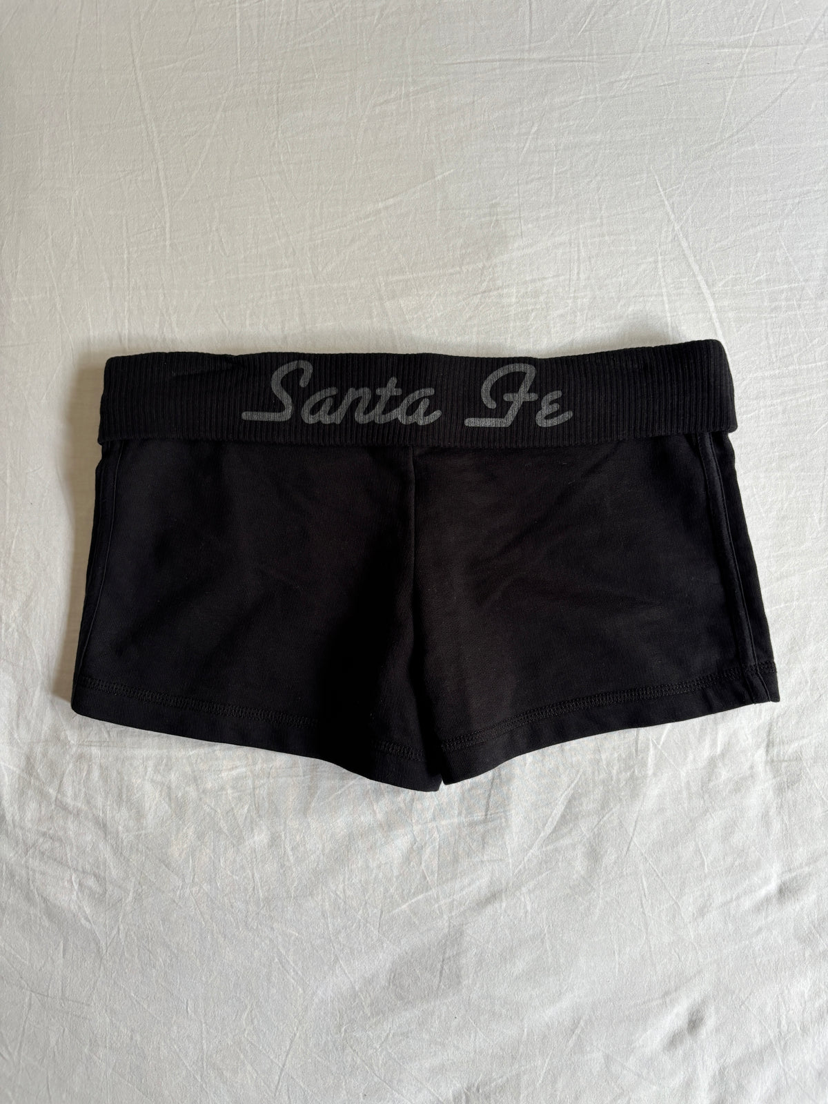 2000's Low Rise Jet Black Varsity Shorts