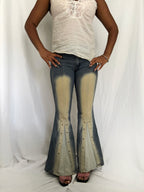 Vintage 00's Acid Wash Bell Bottoms