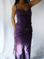 Vintage Sequin Mermaid Two Piece Set