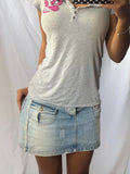 Vintage 00's Wash Denim Mini Skirt