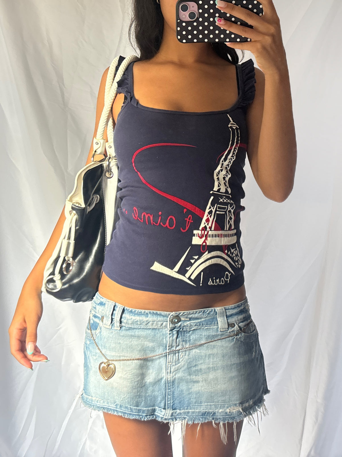 Vintage 00's Eiffel Tower Tank