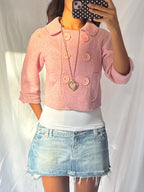 Vintage 2000's Baby Pink Peacoat