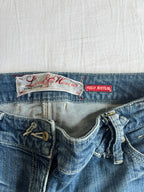 Vintage Low Rise Bootcut Mid Wash Jeans