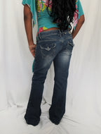 Vintage Low Rise Bootcut Mid Wash Jeans