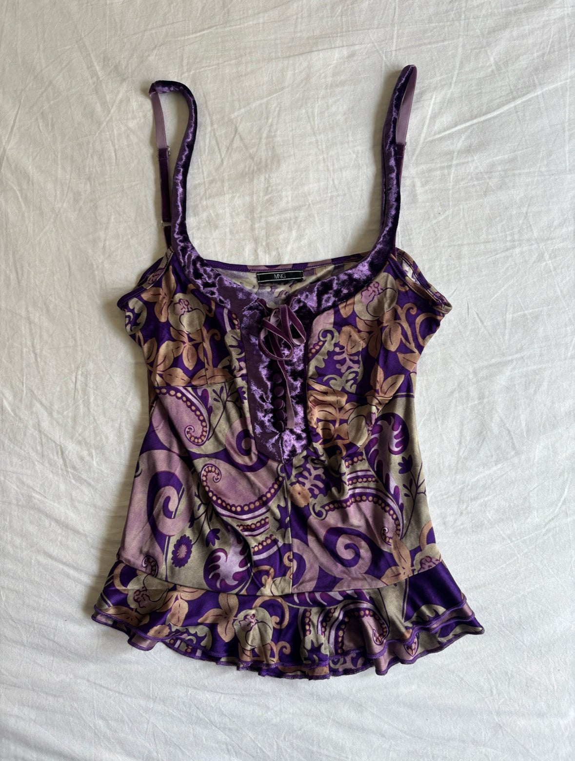 Vintage 00's Paisley Velvet Set