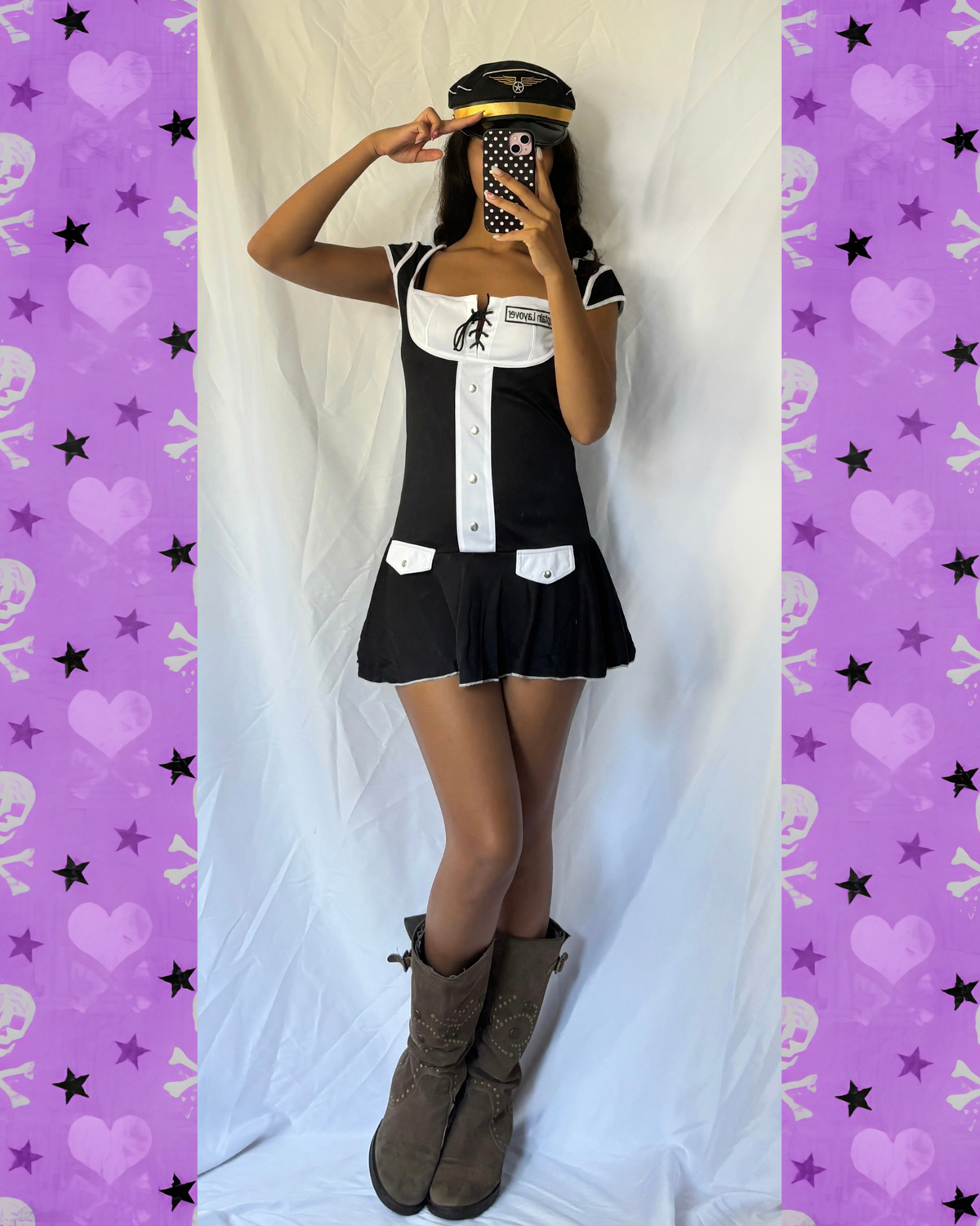 Vintage 00's Captain Layover Costume