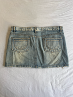 Vintage 00's Wash Denim Mini Skirt