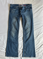 Vintage Low Rise Bootcut Mid Wash Jeans