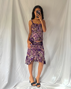 Vintage 00's Paisley Velvet Set