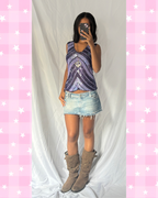 Vintage 00’s Stripey Sequin Top