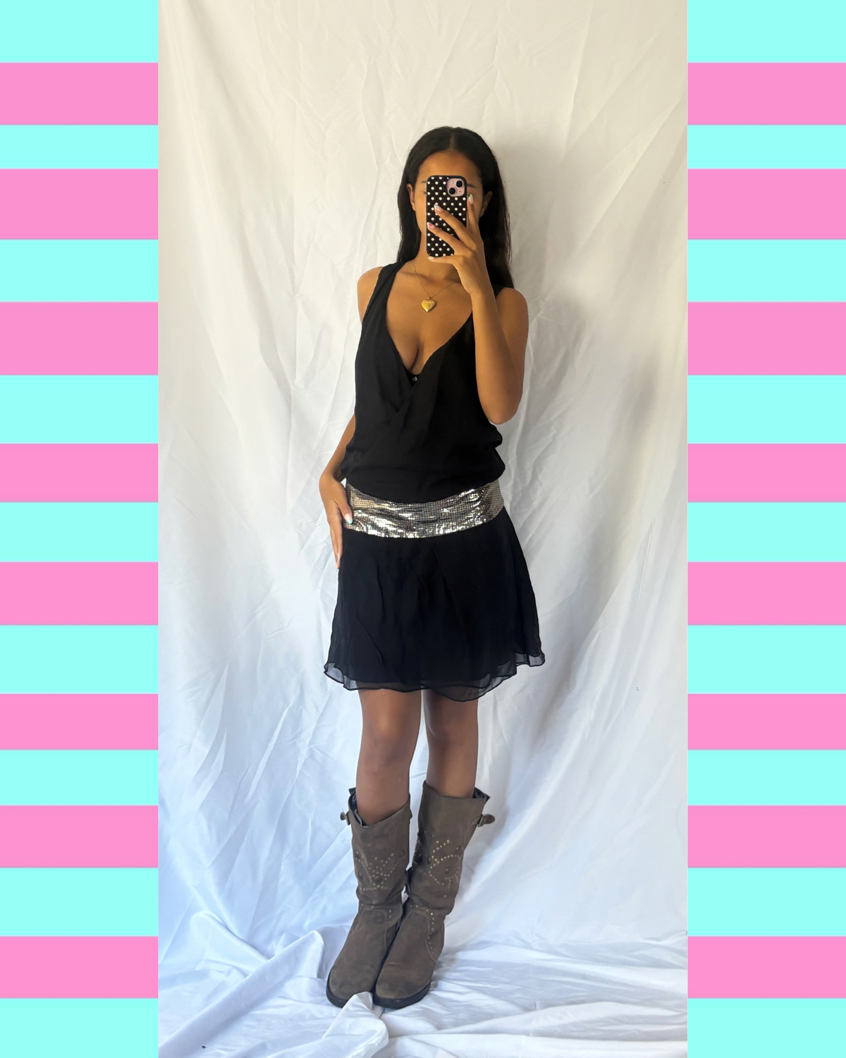 00's Miss Sixty Cocktail Midi Dress