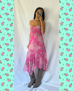 Vintage 2000's Pink Asymmetric Dress