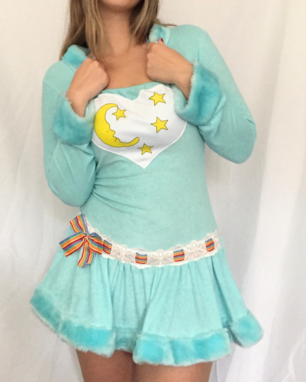 Vintage Leg Avenue Teal Care Bears Costume