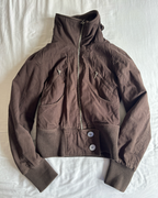 2000's Vintage Chestnut Bomber Jacket