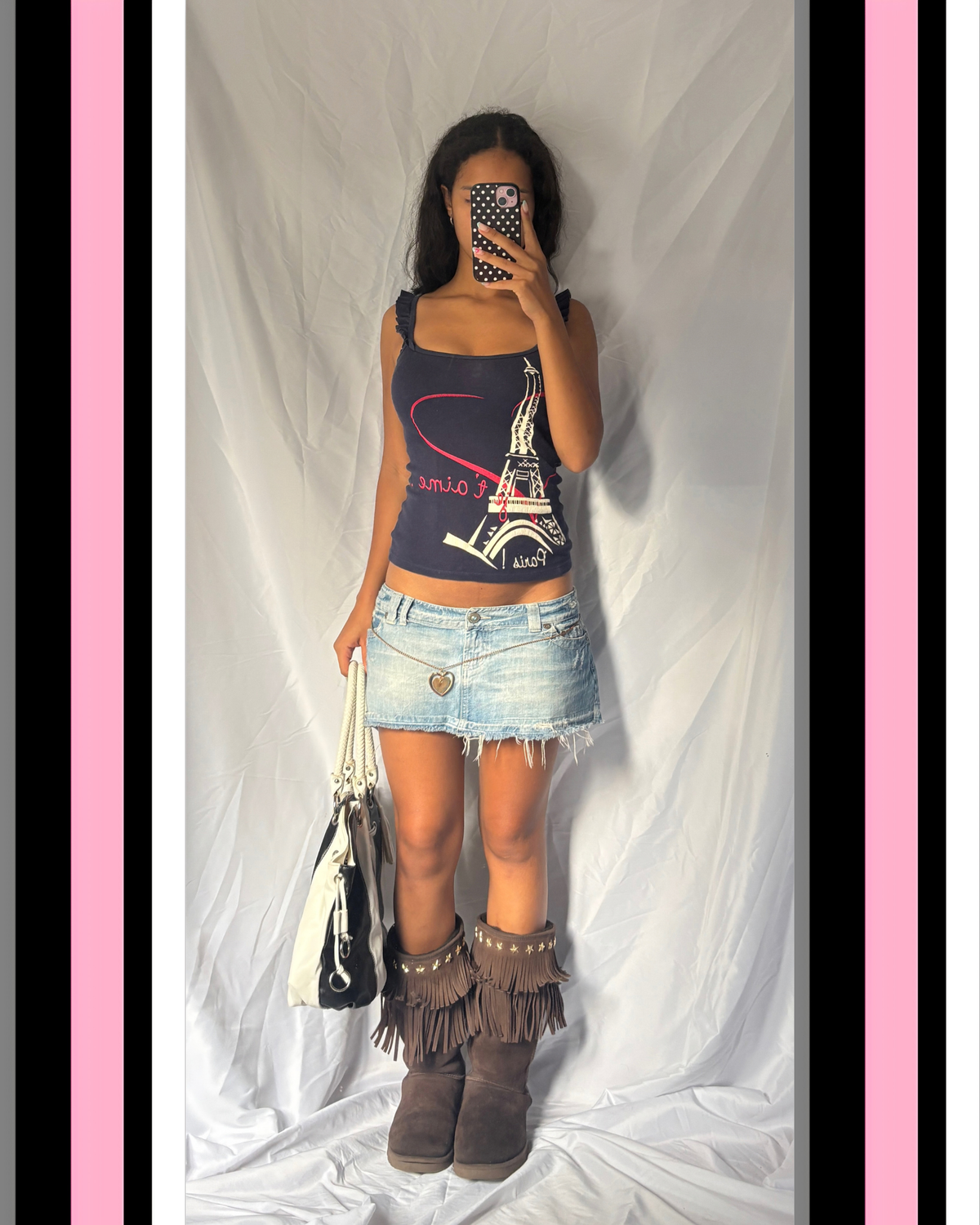 Vintage 00's Eiffel Tower Tank